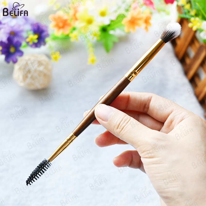 Eyelash Cleansing Brush Manufacturer - OEM Custom Dual Ended Eye Crease Shadow Brush