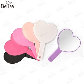 Makeup Mirror Manufacturer - OEM Custom Plastic Heart Shape with Handle