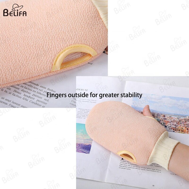 Bathing Gloves Manufacturer - OEM/ODM Hot Selling Two-sided Body Cleaning Scrub