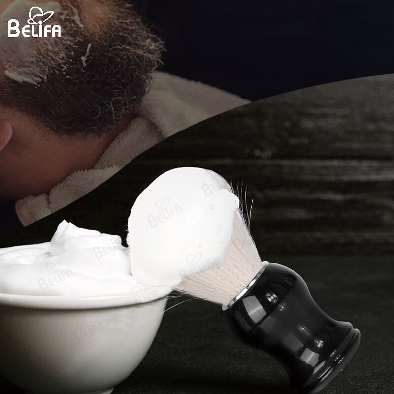 Shaving Brush Manufacturer - OEM/ODM Premium Men's Sleek Fine Resin Handle Nylon