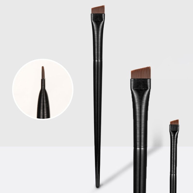 Eyeliner Brush Manufacturer - OEM Custom Women's Flat Synthetic Hair Angled Fan