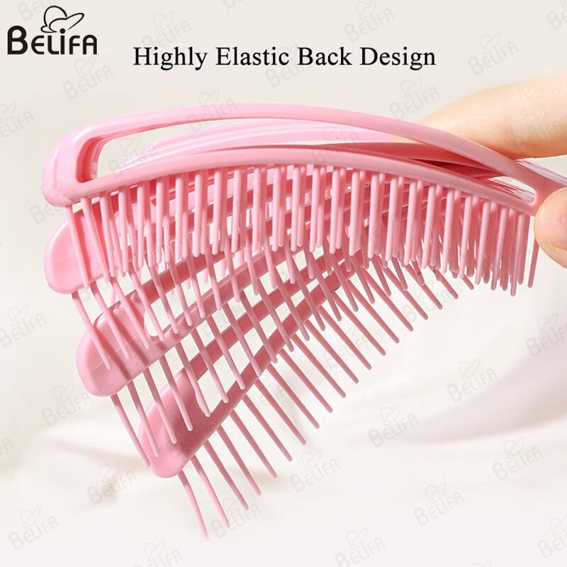 Vent Hair Brush Manufacturer - Wholesale Custom Plastic Curved Eight Rows Octopus
