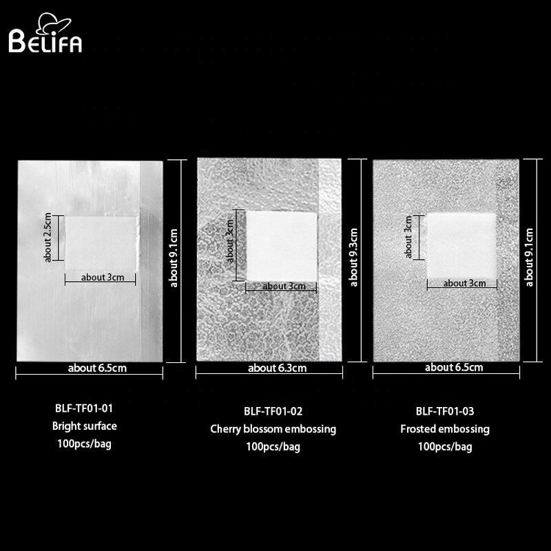 Nail Removal Foil Manufacturer - OEM/ODM Hot Selling 100pcs Aluminum Foil Soak