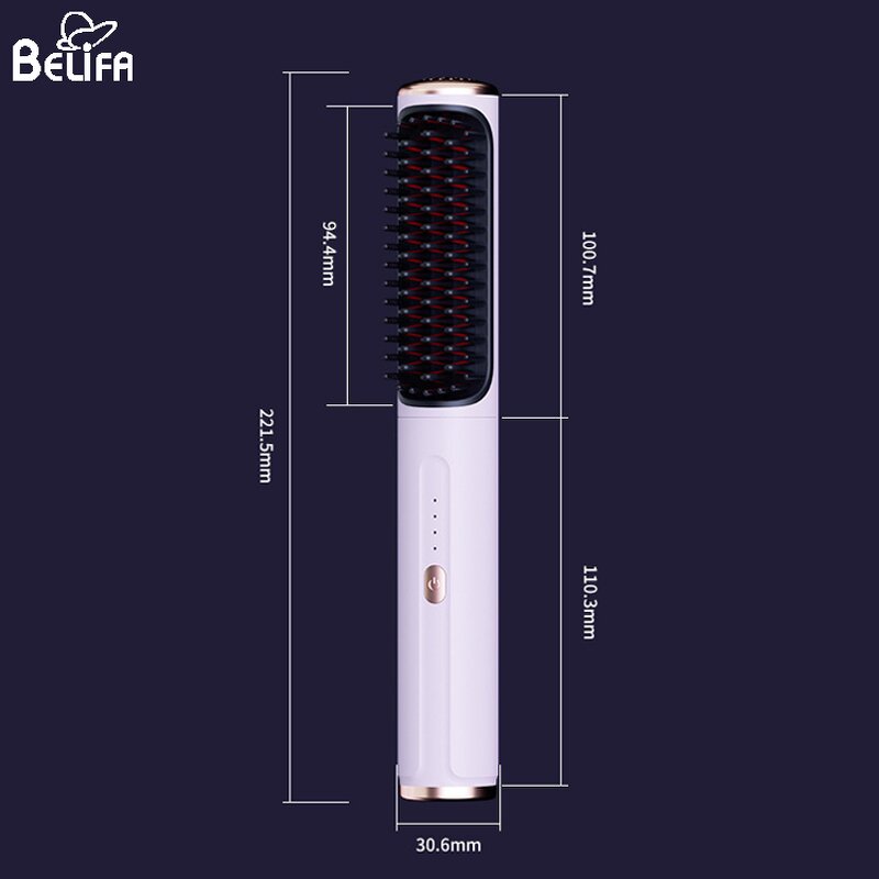 Hair Straightener Brush Manufacturer - OEM/ODM New Mini USB Charging Hot Comb