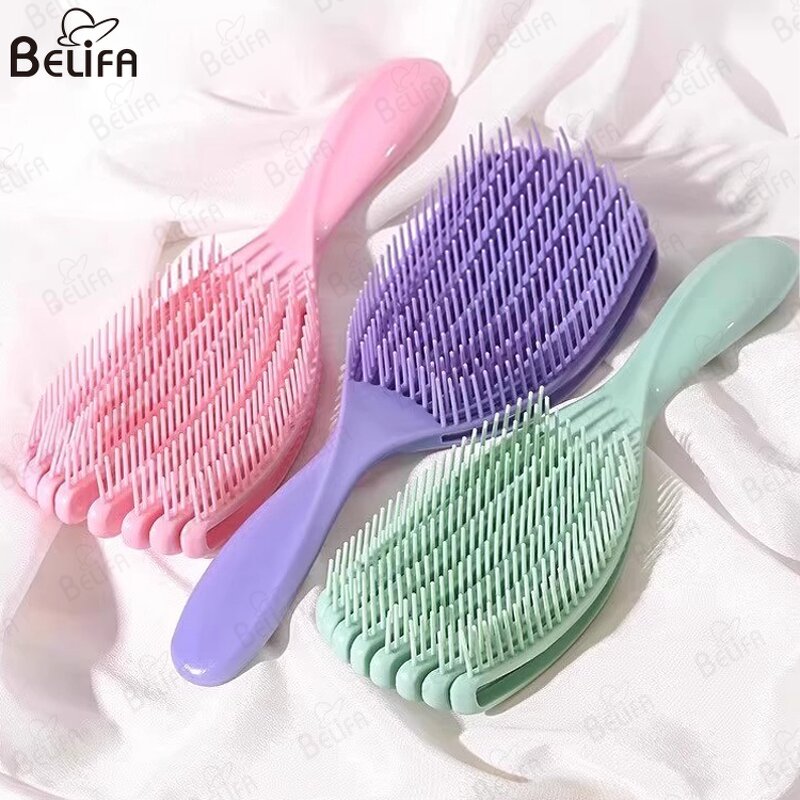 Detangling Hair Brush Manufacturer - OEM/ODM New Vented 8 Row Wet Dry Octopus