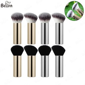 Kabuki Brush Manufacturer - OEM/ODM Luxurious Soft Synthetic Goat Hair Powder