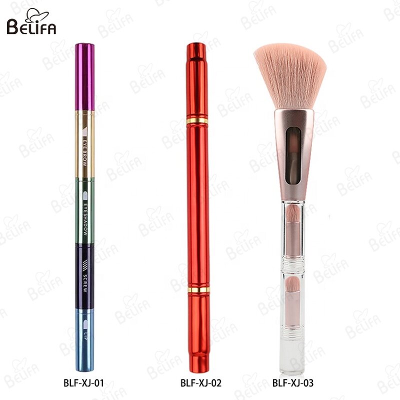 Makeup Brush Set Manufacturer - OEM/ODM Portable Four Heads with Eyelash Curler