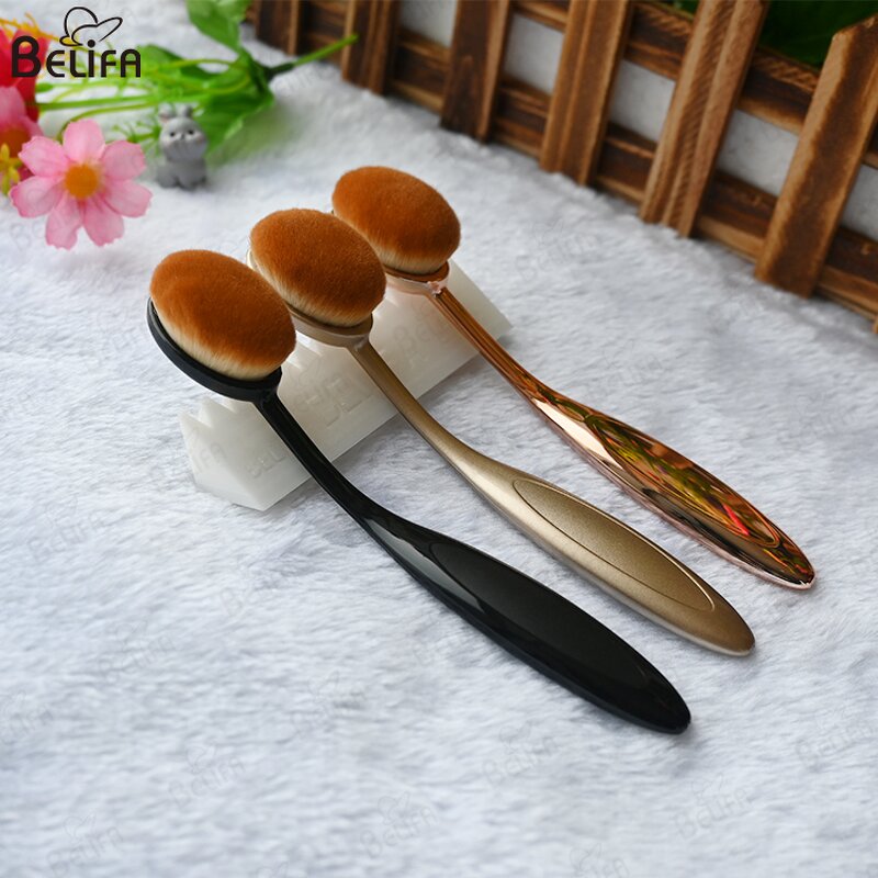 Foundation Brush Manufacturer - OEM/ODM Convenient Oval BB Cream Toothbrush Type
