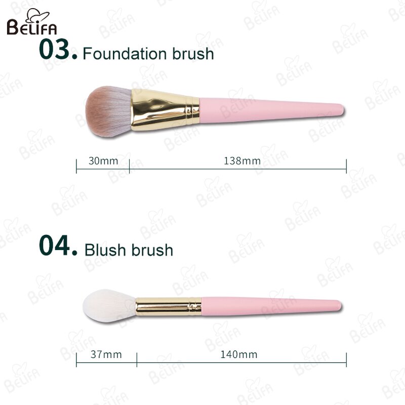 Makeup Brush Set Manufacturer - Wholesale 10 Pcs Crystal Goat Synthetic Hair Set
