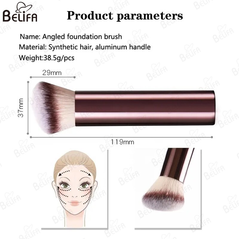 Foundation Brush Manufacturer - OEM/ODM New High End Round Angled Blending Brush