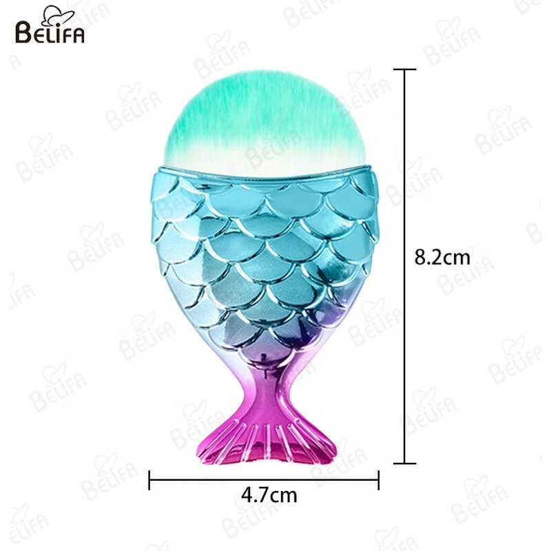 Nail Brush Manufacturer - OEM/ODM New Manicure Fishtail Bottom Cosmetic Dust