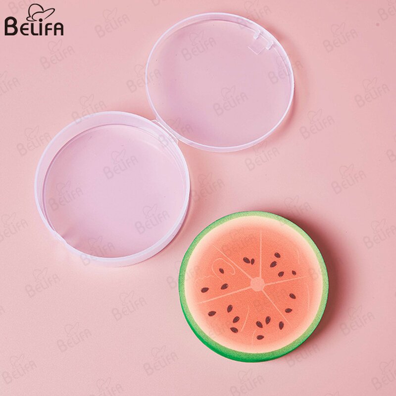 Makeup Sponge Manufacturer - OEM/ODM Fruit Orange Watermelon 6Pcs Triangle