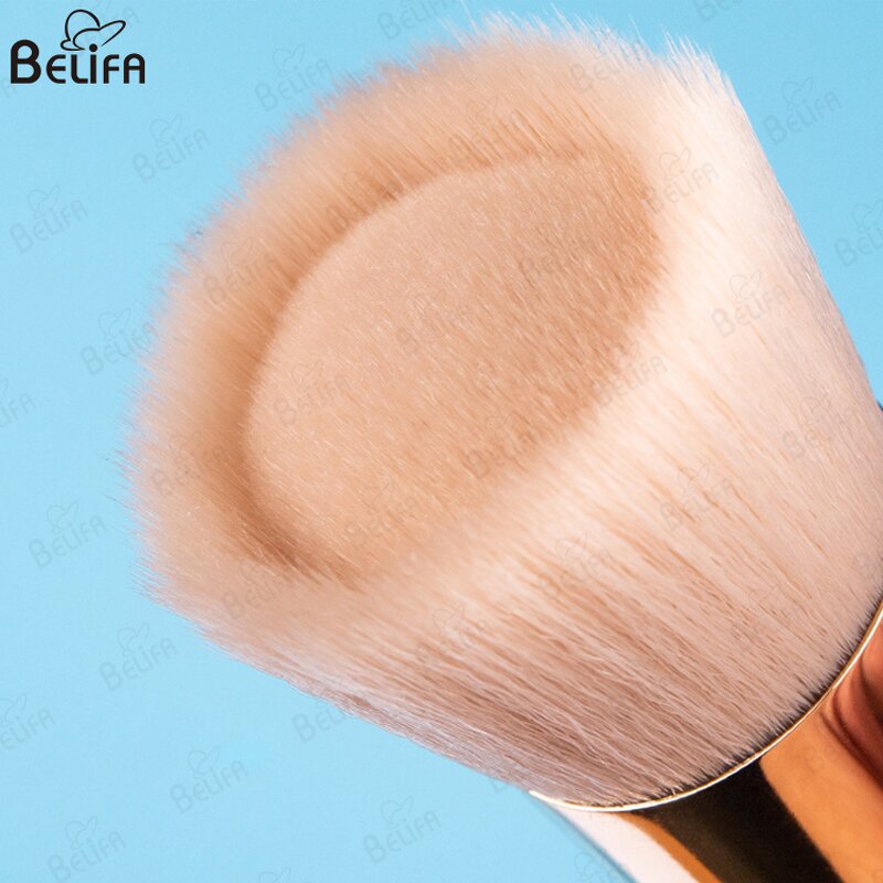Foundation Brush Manufacturer - OEM/ODM High-quality Synthetic Hair Metal Handle