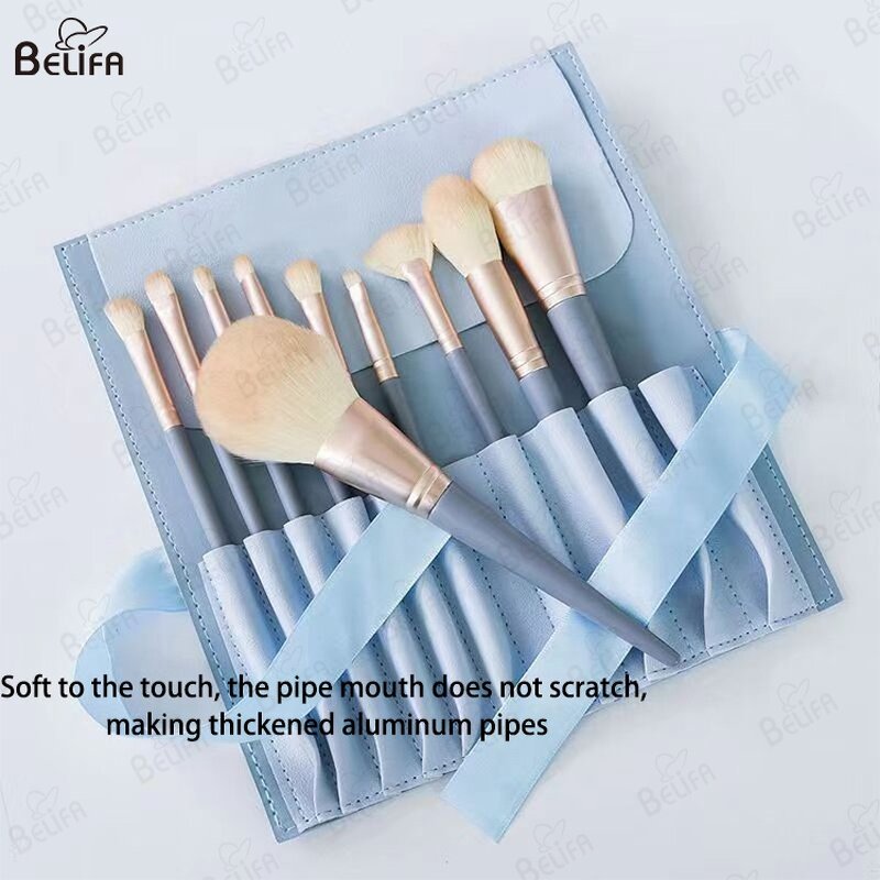 Makeup Brush Set Manufacturer - OEM/ODM Biomimetic Fiber Wool Resin Handle 10 Set