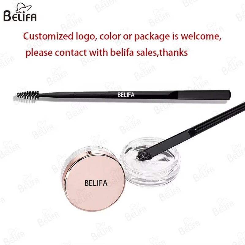 Brow Applicator Manufacturer - OEM Custom 2-in-1 Wax Spatula with Eyebrow Brush