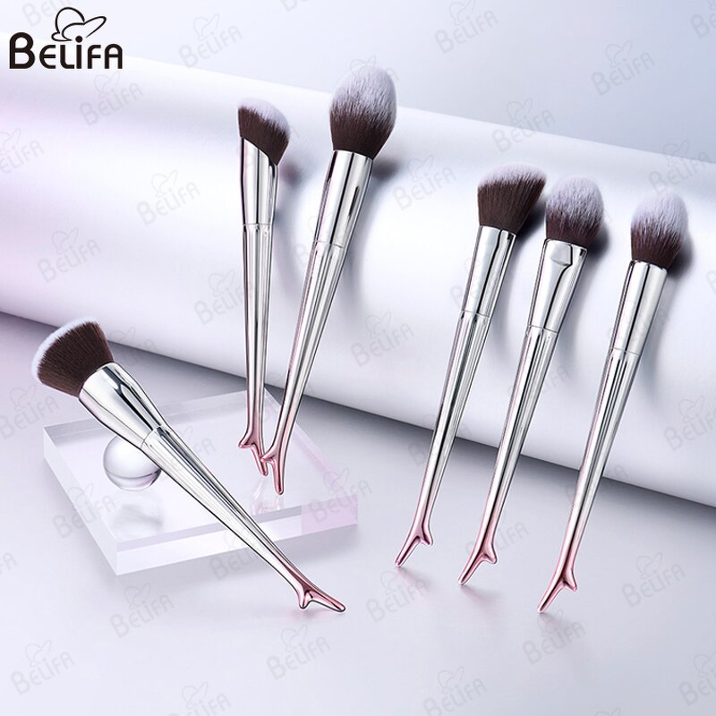 Makeup Brush Set Manufacturer - OEM Custom 10pcs Synthetic Hair Luxury Set