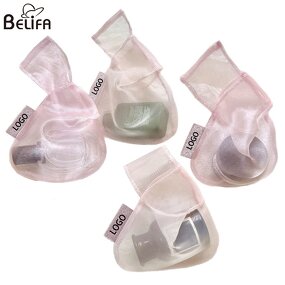 Shopping Bag Manufacturer - OEM Custom Women's Transparent Pink Mesh Tote