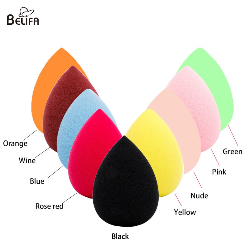 Makeup Sponge Manufacturer - OEM Custom 3D Blender Tear Drop Egg Shape Non-Latex
