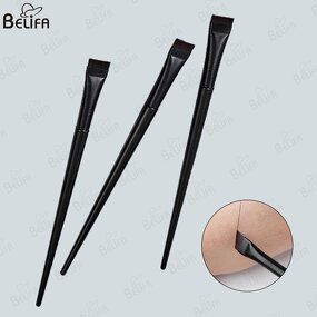 Eyebrow Brush Manufacturer - OEM Custom Soft Slanted Synthetic Angled Fine Brush
