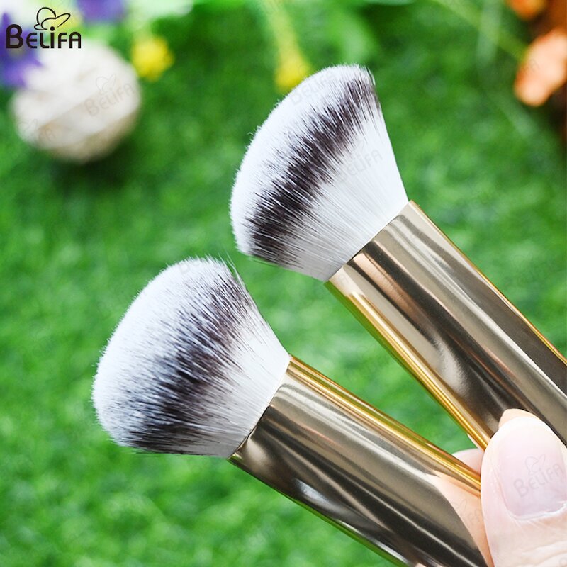 Foundation Brush Manufacturer - OEM/ODM New Luxury Aluminum Handle Soft Vegan