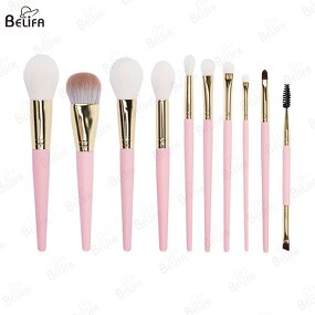 Makeup Brush Set Manufacturer - Wholesale 10 Pcs Crystal Goat Synthetic Hair Set