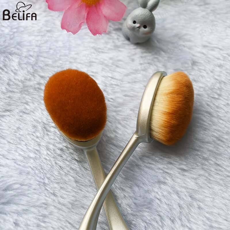 Foundation Brush Manufacturer - OEM/ODM Convenient Oval BB Cream Toothbrush Type