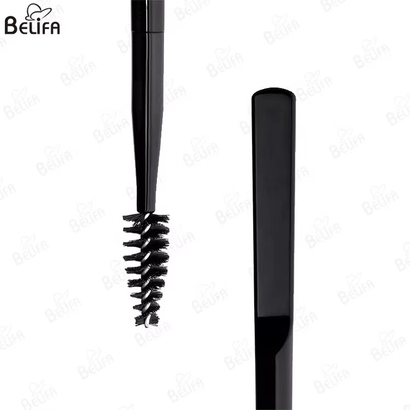 Brow Applicator Manufacturer - OEM Custom 2-in-1 Wax Spatula with Eyebrow Brush
