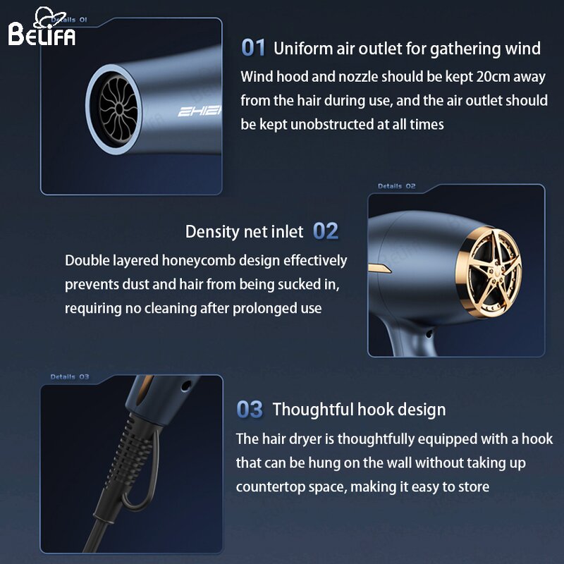 Hair Dryer Manufacturer - OEM/ODM New High Power Anion Mute Reverse Function