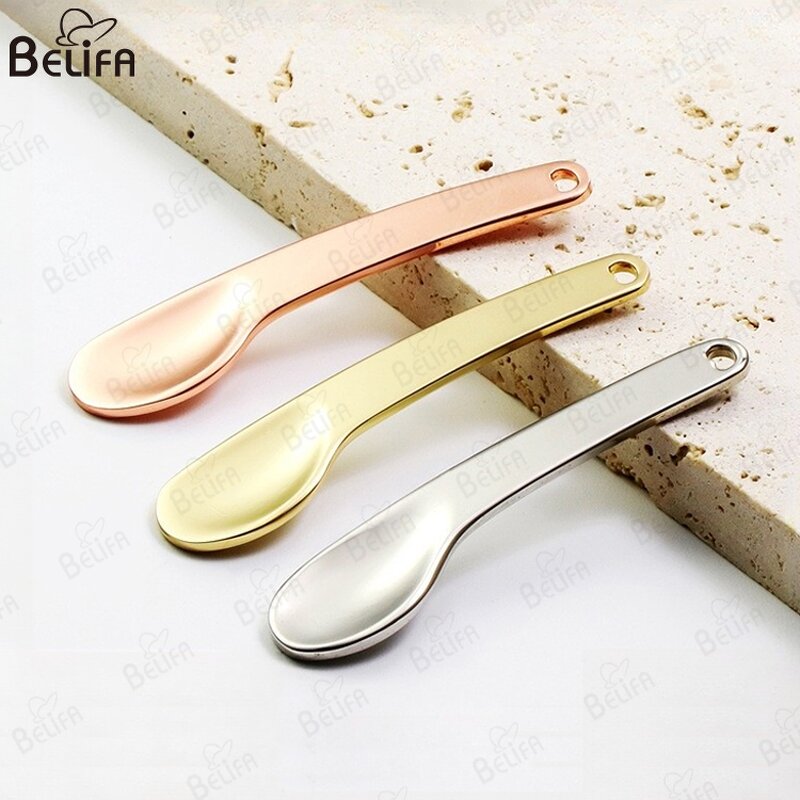 Eye Cream Spoon Manufacturer - OEM Customize Logo Metallic Mini Gold Silver