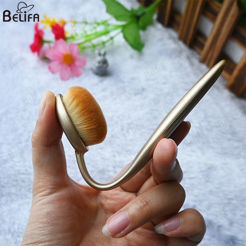 Foundation Brush Manufacturer - OEM/ODM Convenient Oval BB Cream Toothbrush Type