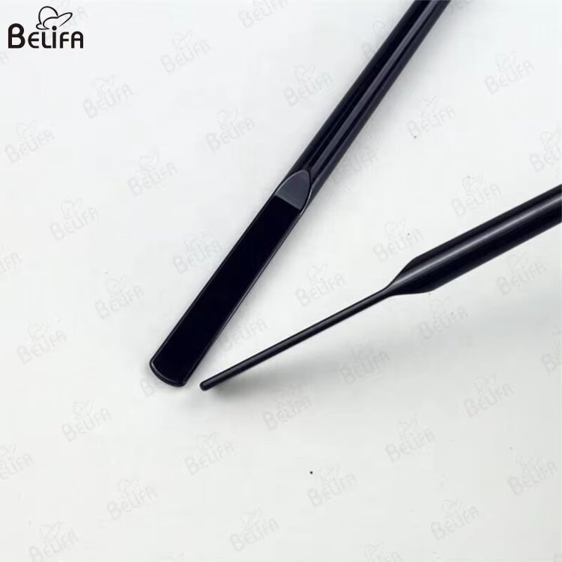 Brow Applicator Manufacturer - OEM Custom 2-in-1 Wax Spatula with Eyebrow Brush