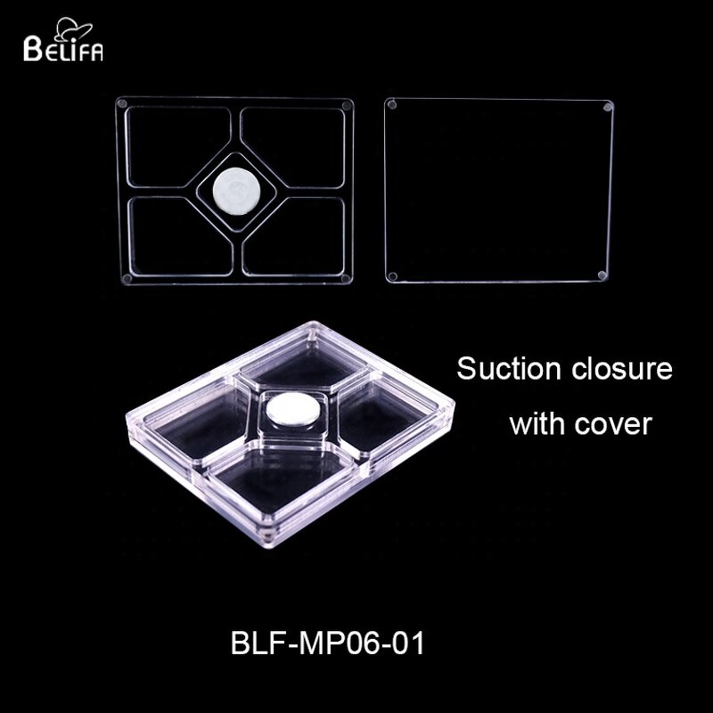 Makeup Mixing Palette Manufacturer - OEM/ODM Patent Magnetic Clear Acrylic with Lid