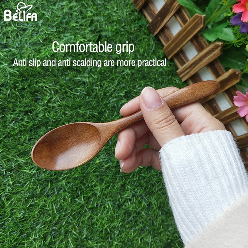 Wooden Spoon Manufacturer - OEM/ODM Eco Friendly Long Handle Tea Coffee Mixing