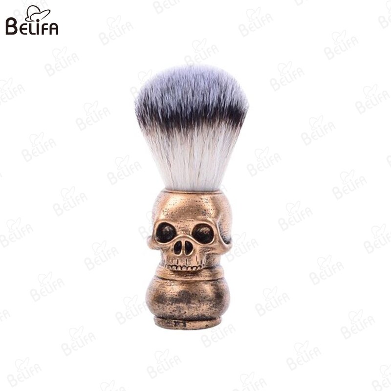 Shaving Brush Set Manufacturer - OEM/ODM New 2in1 Natural Solid Plastic Handle