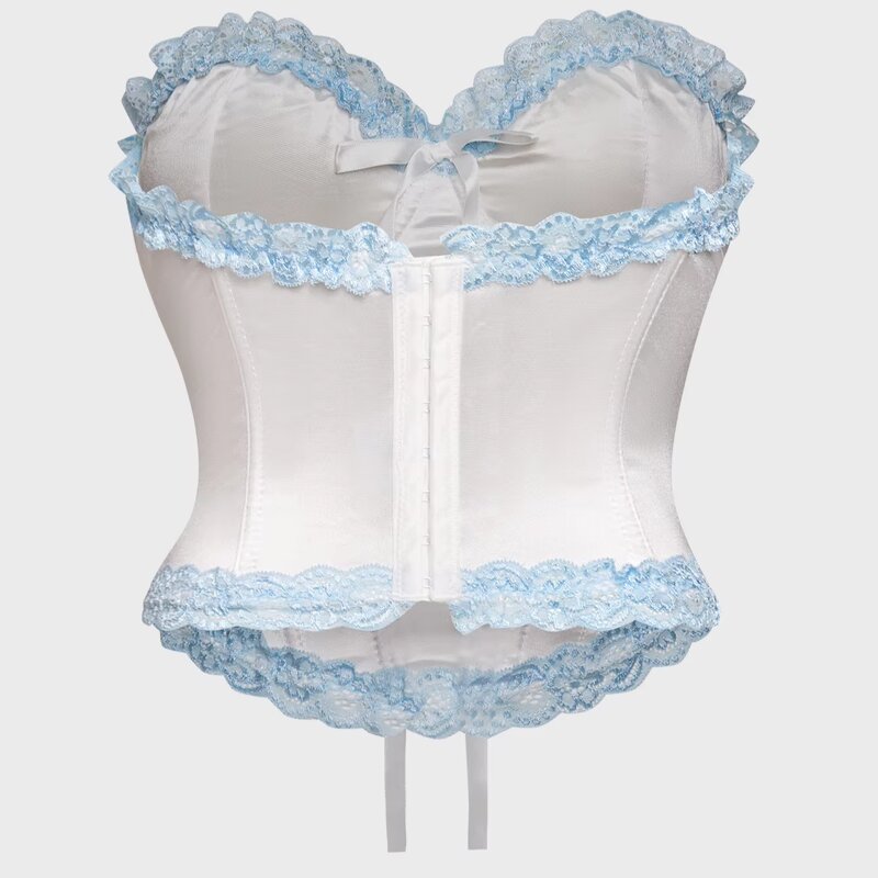 Satin Bustier Top Supplier - OEM Detachable Strap Lingerie