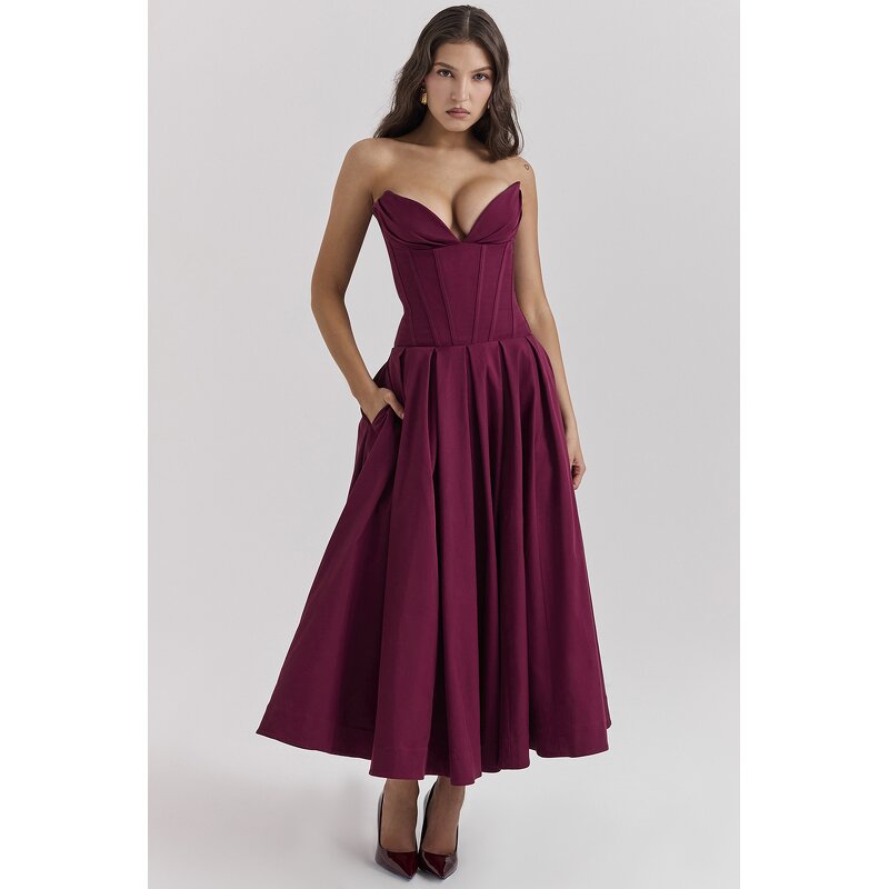Strapless Long Dress Factory - OEM Maxi A Line Dress