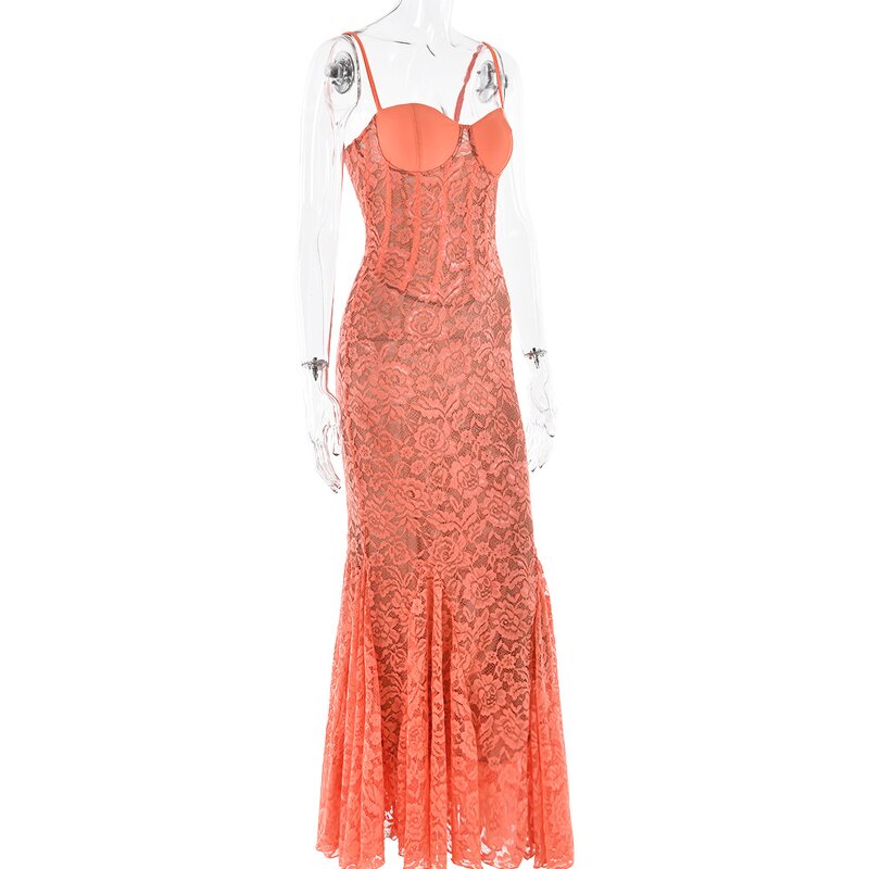 Lace Maxi Dress Manufacturer - OEM Backless Sleeveless Dress
