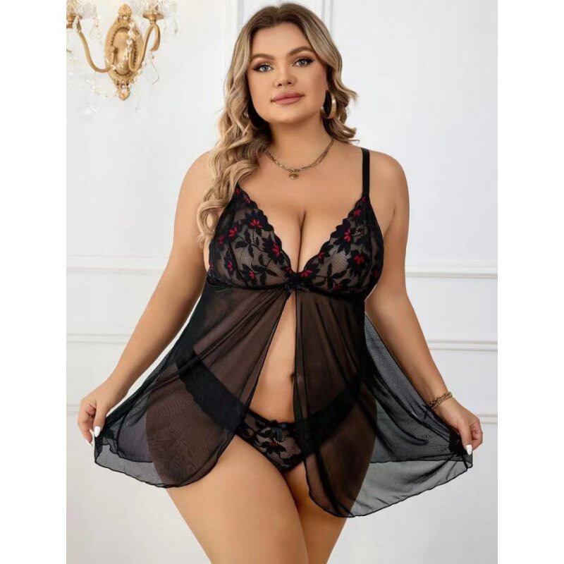 Deep V Sleepwear Supplier - OEM Flirt Nightgown