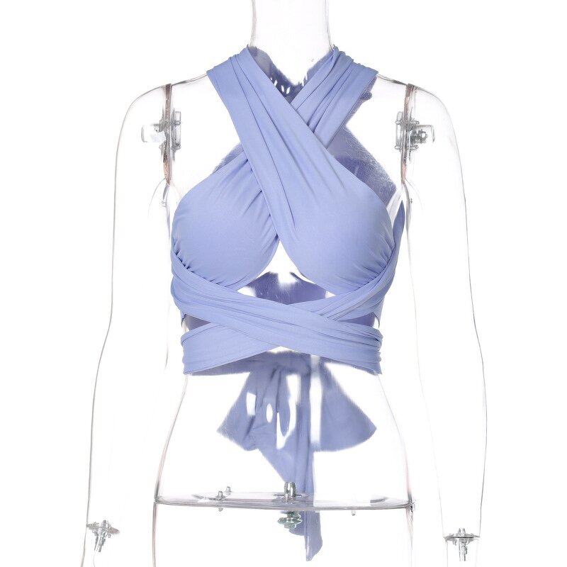 Tank Top Factory - OEM Halter Bandage Crop Top