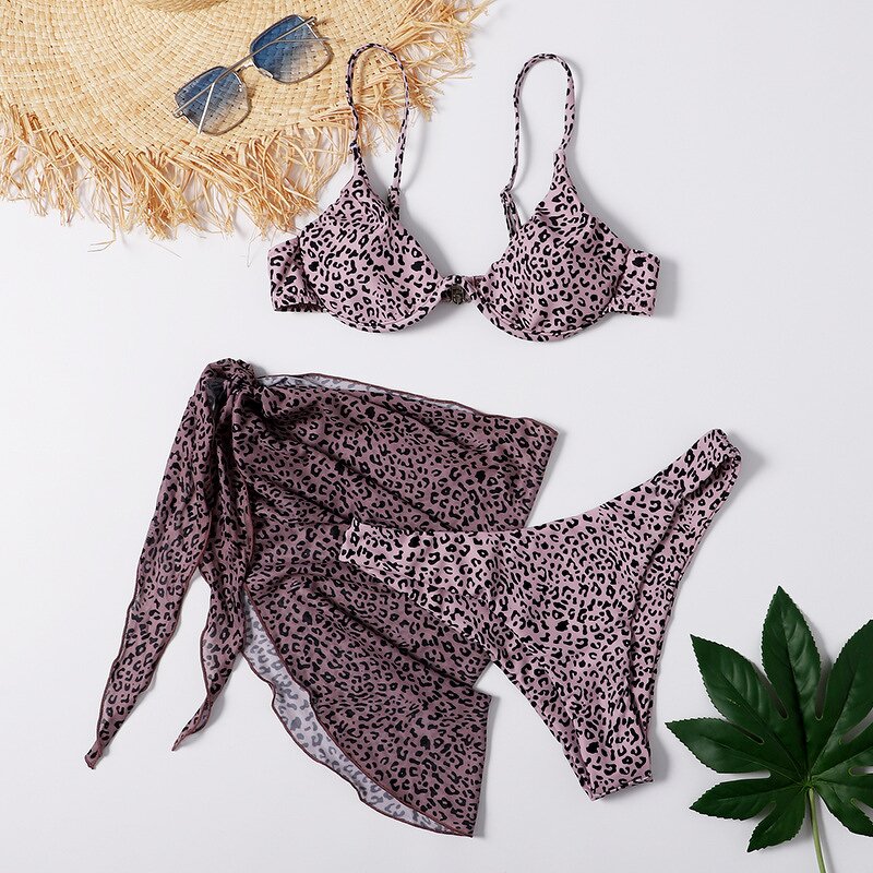 Printed Swimsuit Factory - OEM Three-Piece Bikini