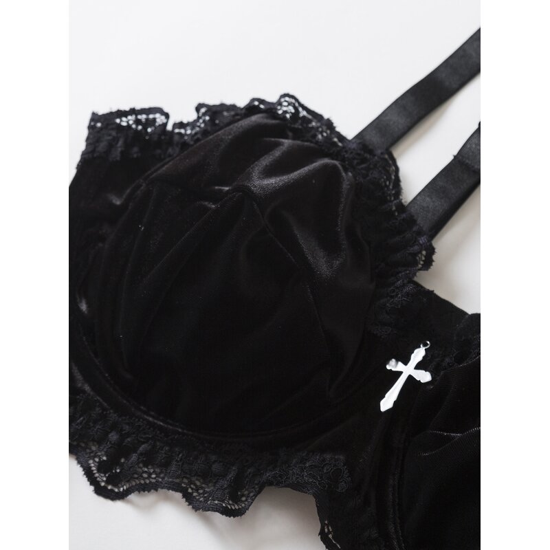 Velvet Lace Bra Factory - OEM Wholesale Gothic Lingerie