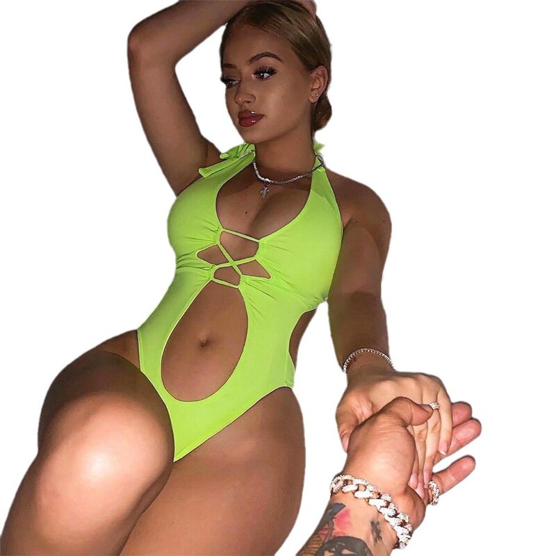 One-Piece Swimsuit Supplier - OEM Solid Color Bikini