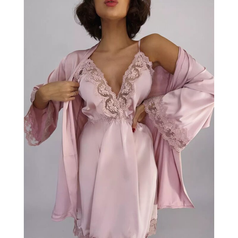 Lace Robe Factory - OEM Long Sleeve Sleepwear