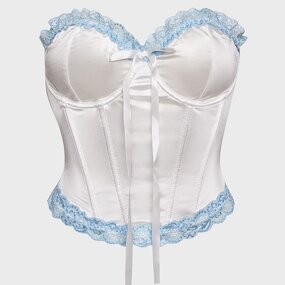 Satin Bustier Top Supplier - OEM Detachable Strap Lingerie