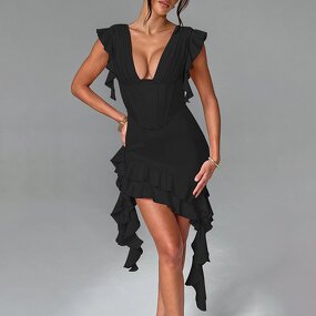 Backless Mini Dress Factory - OEM Sleeveless Party Dress