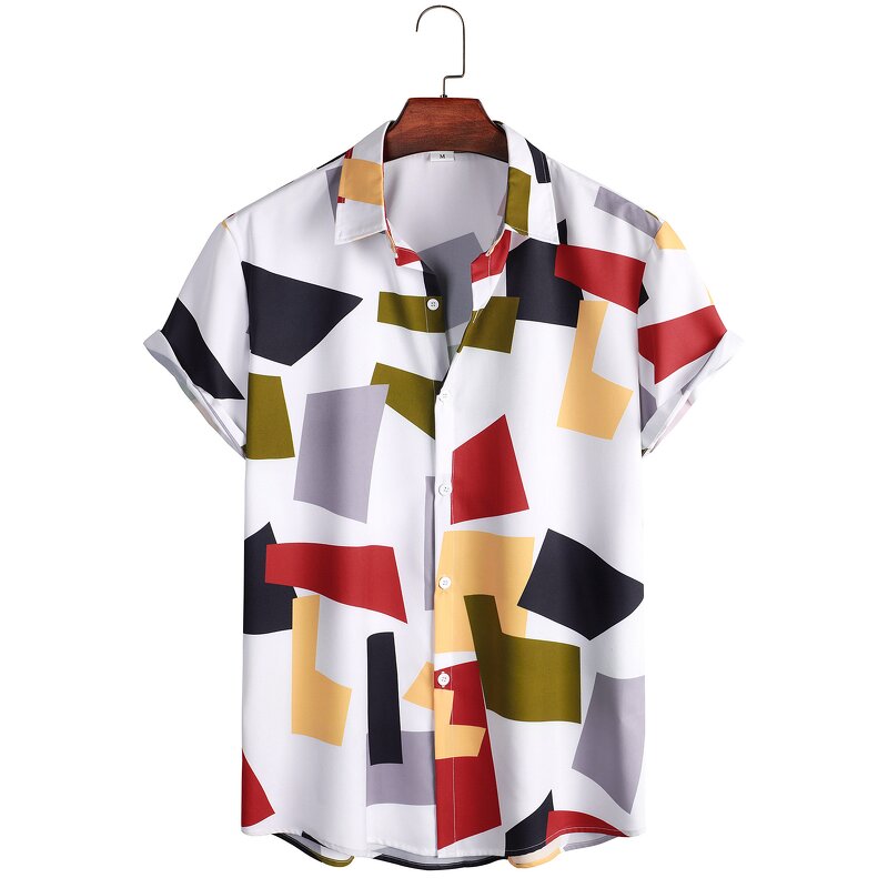 Men's Shirt Manufacturer - OEM Geometric Print Shirt