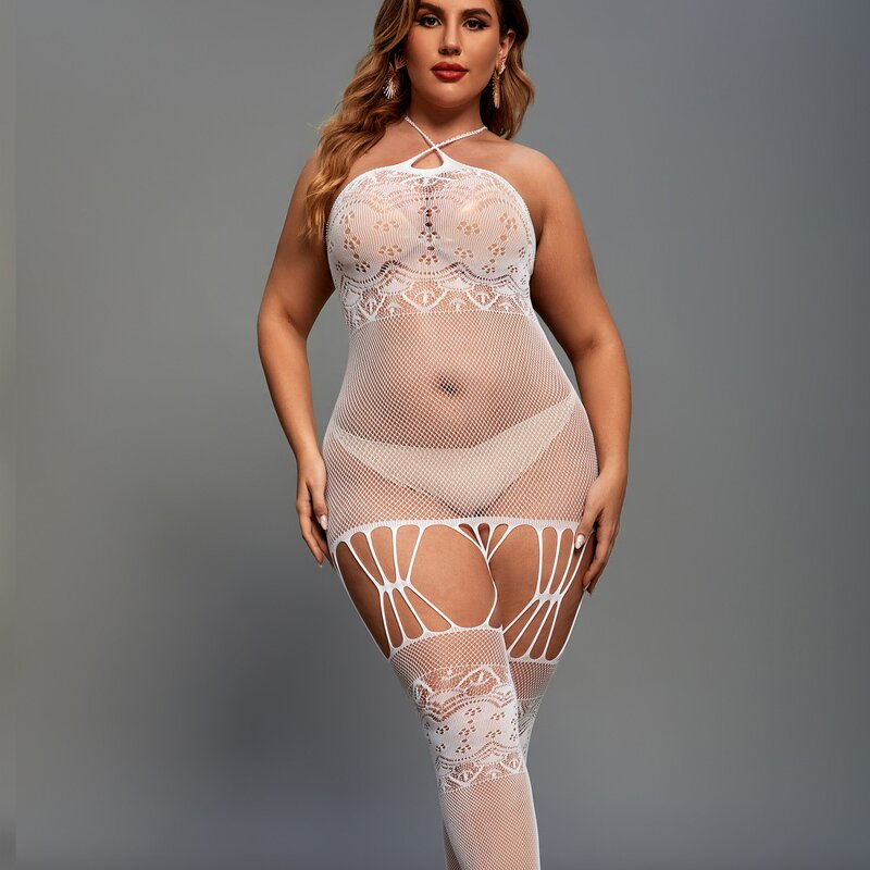 Mesh Bodystocking Factory - OEM Plus Size Teddy Bodysuit