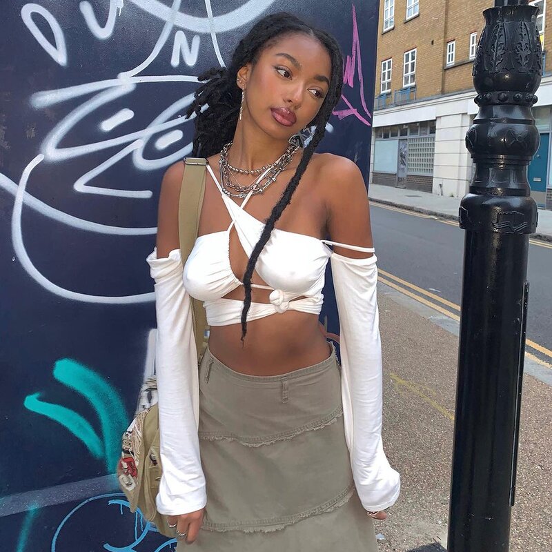 Crop Top Manufacturer - OEM Hollow Out Patchwork Top