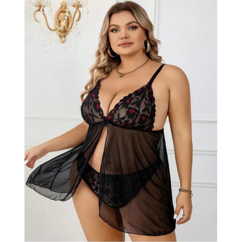 Deep V Sleepwear Supplier - OEM Flirt Nightgown