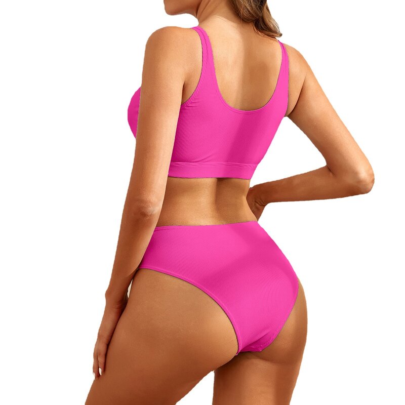 Solid Color Bikini Supplier - OEM Strip Bikini Swimwear